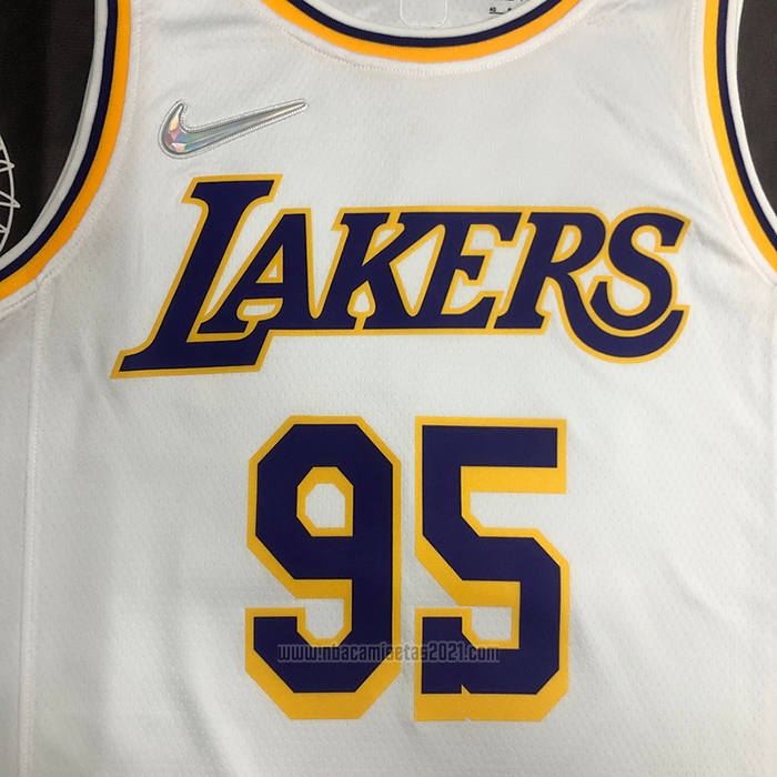 Camiseta Los Angeles Lakers Juan Toscano-Anderson #95 Association 2021-22 Blanco